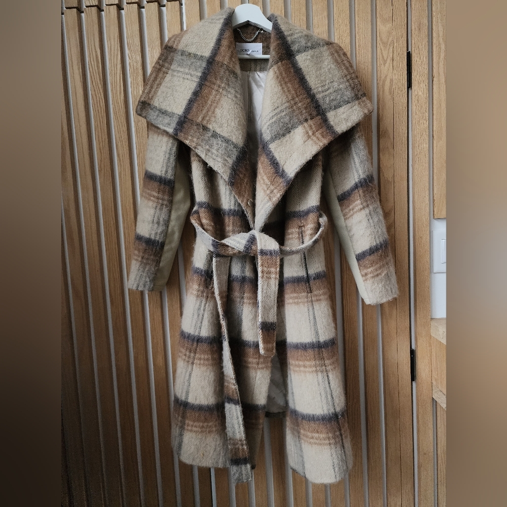 BCBGeneration Plaid Wool Coat